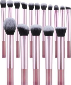 16 pièces ensemble de pinceaux de maquillage pinceaux pour le visage pinceaux de maquillage de voyage professionnels outils cosmétiques pour les amateurs de beauté artistes professionnels
