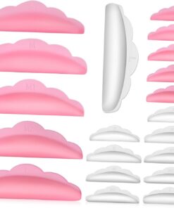 Healeved 20paires Patchs Silicone Rehaussement Cils Outils Maquillage Recourbe Extensions