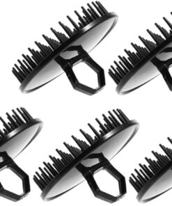 Gatuida 5pièces Brosse de Massage du Chevelu Plastique Lot de Brosses pour Shampoing Exfoliation la Douche Outil de Soin Capillaire Portable