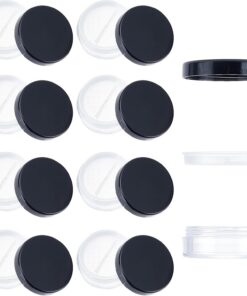 NICENEEDED 9 récipient pour Poudre Libre de 10g Outil de Maquillage de Fond de Teint DIY pour Étui à Poudre Vide en Plastique Réutilisable