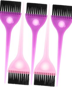 Housoutil 5pièces Peigne à Teindre Cheveux Professionnel De Peignes Pour Application De Et Soins Capillaires Outils Pour Salon Et Usage Domestique Aléatoires
