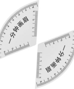Housoutil Lot de 2 Règles à Sourcils en Pvc, Outil Guide de Mise Précis, Pochoir pour Dessiner les Sourcils, Accessoires de Maquillage pour Débutants, Usage Professionnel et Personnel