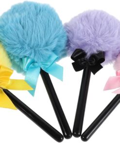 OUNONA 4pièces Houppette à Lavable Houppette à Maquillage Pour Et Fond De Teint Applicateur Cosmétique Pour Types De Peau Outil De Beauté Compact