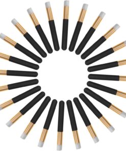 OUNONA 30pièces Pinceaux de Maquillage pour Yeux Set Plat de Voyage Mini-applicateur Pinceau à Gloss Brushes pour Lèvres Outil Nettoyant pour Cils Brosse Démaquillante Accessoires