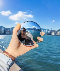 Miroir convexe pour photographie de voyage, grand angle, accessoire de selfie portable, disponible en grande et petite taille, idéal pour les amis