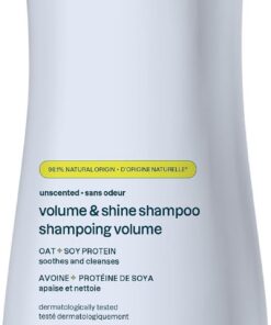 ATTITUDE Shampooing Ultra Doux, Apaise et Protège le Cuir Chevelu, Avoine et Protéine de Soja, Végan, Ingrédients d’Origine Naturelle, Certifié EWG, Végan, Sans Odeur, 473 mL