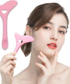 Pochoir en silicone pour eyeliner - Aide à maquillage pour une application précise des yeux, des sourcils et des lèvres - Accessoire de beauté réutilisable pour des lignes parfaites