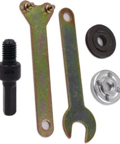 Kit d'adaptateurs interchangeables pour meuleuse coudée - Arbres en acier robuste - Connexion sécurisée - Conversion d'outils multiples - Perceuse électrique coudée