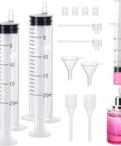 Segbeauty Outils de recharge de parfum de 20 ml, kit d'outils de transfert de distributeur de parfum de 19,3 g, comprend 2 entonnoirs pour recharge, 2 pompes transparentes et un compte-gouttes, un