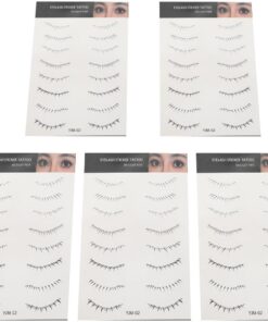 VOSAREA 5feuilles Autocollants pour Cils Inférieurs de Maquillage Outil Application Facile et Rapide pour Faux Cils