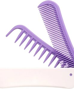 Peigne Pliant de Soin Capillaire À Double Tête | Peigne à Dents Fines Pliable Pour La Maison, Les Vacances, Le Salon De Coiffure, L'Appartement, L'Hôtel, Le Dortoir, La