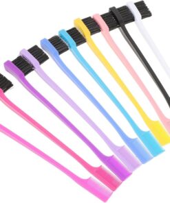 VOSAREA Lot de 10 Brosses à Sourcils Double Embout et Peignes à Cils Multi-usages, Accessoires de Maquillage Mélange de Couleurs, Outils Précis pour Coiffure et Soin des Couleur Aléatoire