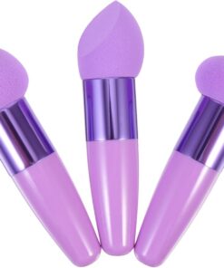 Housoutil 12pièces Pinceaux Maquillage Avec Éponges Outils De Accessoires De Maquillage Forme De Cœur Et