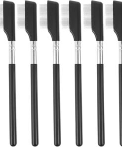 Healeved 6 pièces Peigne à Cils Outil de Séparation pour Maquillage des Cils et Sourcils Dents Fines pour Coiffage Réutilisable et Facile à Nettoyer Adapté Usage Professionnel et Personnel