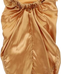 Angoily Bonnet de Nuit en Satin pour Femmes, Forme Longue, Design Élastique, Respirant, Protège les Cheveux, pour Dormir ou Se Laver le Visage, Kaki