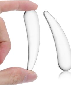 Spatules Cosmétiques en Acier Inoxydable 2pcs, Mini Spatule pour Crème Visage, Application Uniforme, Multifonction, pour Voyage