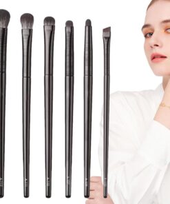 Pinceaux pour Fard à Paupières Outil de Fusion Sourcils Synthétique Doux 6 | Pinceaux de pour Femmes Idéal Pour Salle De Sport Réunions Professionnelles Mariage Fêtes Cadeau