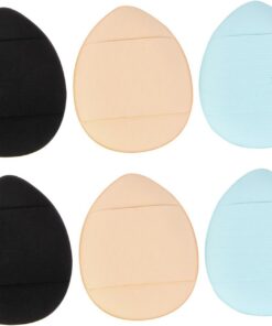 ULTECHNOVO 6 pièces Mini Éponges pour Maquillage Fluffy et Lavables Accessoires Cosmétiques pour Poudre et Minérale Outils Doux et Réutilisables