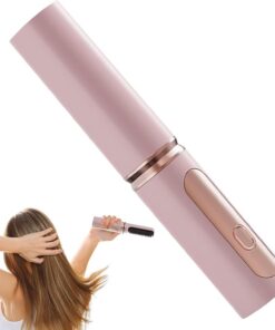 Lisseur à Brosse Brosse Lissante Sans Fil Peigne Lisseur Appareil de | Boucleur à Température Réglable, Rechargeable par USB Soin Capillaire pour Mise en Plis Sans Effet Plat
