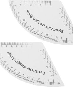 OUNONA Lot de 2 Règles à Sourcils en PVC Gabarits Précis pour Dessin et Mise Symétrique des Sourcils Outil Léger et Réutilisable Maquillage Professionnel et Usage Personnel