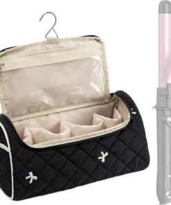 Sac de Rangement pour Outils Coiffant Trousse De Transport Pour Pinceaux | Sac De Rangement Pour Fer À Boucler Pour Déplacement Professionnel Vacances Sortie Soirée et