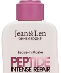 Jean & Len Masque Capillaire Sans Rinçage Peptide Bond Repair, pour cheveux abîmés, répare et reconstruit, lisse la fibre, protection thermique jusqu’à 230 °C, végan, 100 ml