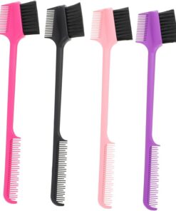 Healvian 4pièces Pinceau Sourcils Double Embout et Cil Peigne Accessoire Cosmétique pour Maquillage Sourcils Femme Outil de Beauté Pratique