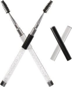Housoutil 2pièces Brosse à Et Peigne à Applicateur De Mascara Avec Tête Flexible Outil De Beauté Pour Maquillage Des Yeux Pour Usage Personnel Et Professionnel