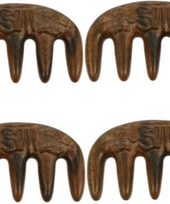 Healeved 4pièces Peigne De Massage De Santal Pour Démêlage Des Cheveux Outil Pratique De Soins Capillaires Pour Femme Et Massage Des Cervicales
