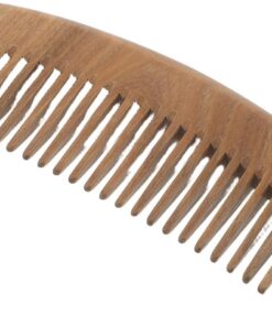 STOBAZA Peigne Bois Naturel de Santal Large Dents pour Massage Du Chevelu Démêlage Doux pour Cheveux Bouclés et Raides Accessoire de Soin Capillaire Relaxant