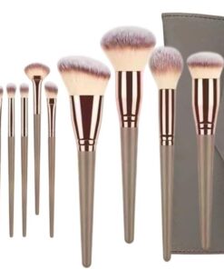 Kit pinceaux Lot De 15 Pinceaux À Poils Doux Pour Estomper Avec Trousse | Pinceaux Blush Fard Paupières Teint Anti-Cernes Highlighter Pour femmes filles salon esthétique voyages d'affaire