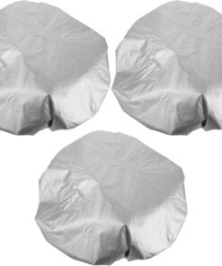 Gatuida Lot de 3 Bonnets Chauffants en Aluminium Double Couche, Imperméables et Antistatiques, Bonnets Réutilisables pour Soins Capillaires Profonds, Usage Domestique et Professionnel,