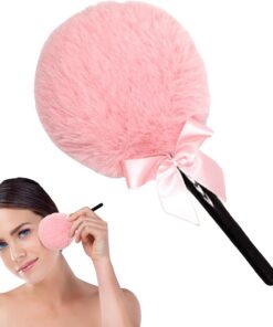 Houppette À Poudrer Accessoire Poignée Marshmallow Sucette Poudrage | Houppette Sucette Outil Visage Peau Sensible Femmes et Filles