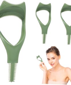 3 Protège-mascara pour Cils en Plastique, Outil D'application Vert | Lot de 3 Pièces, Forme Unique, Séparation et Fixation des Cils, Usage Confortable et Sûr