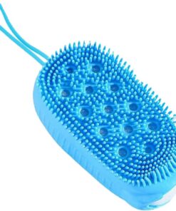 Silicone Body Scrubber, Soft Skin Cleansing Shower Brush, Reversible-Sided Massage & Cleaning Tool, Quick-Dry Hygienic Design, for Bath, Travel, Home, Daily Skin Routine Use 2,17 x 2,95 x 4,92 Inches