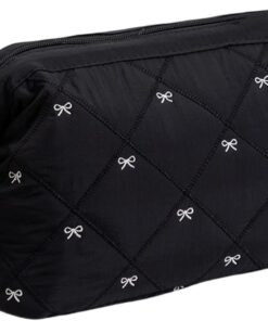 Organiseur de voyage léger pliable pour maquillage et outils de coiffure, résistant avec plusieurs poches