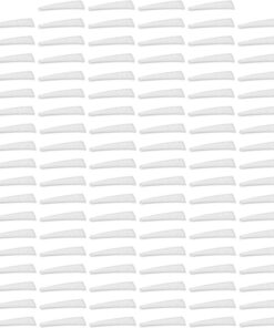 VOSAREA Manchons en Silicone Blanc Protège Accidentels Lot de 100 pour Embouts de Pince à Épiler Courbée pour Outils de Manucure et Garçon et Filles