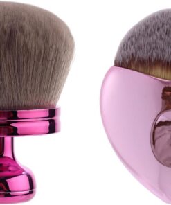 Blend & Blur Lot de 2 pinceaux de maquillage extra larges pour le corps comprenant un applicateur autobronzant à tête large de 8,1 cm et un pinceau à tête plate pour application (violet et rose)