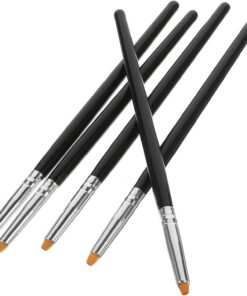 Artibetter Pinceau Rehausseur de Cils Lot de 5 Pièces en Bois et Fibre Noir Confortable à Saisir Couleur Aléatoire pour Lash Lifting et Rehaussement des Cils