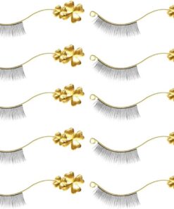 Artibetter Outil 6 Paires pour en Doré Cils de Métal D'exposition Décoration et Affichage Professionnel Adapté aux Salons de Beauté