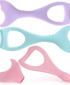 STOBAZA Applicateur de Mascara en Silicone pour Protection des Cils Bavures et Chute Lors Maquillage Forme Sirène 3pcs
