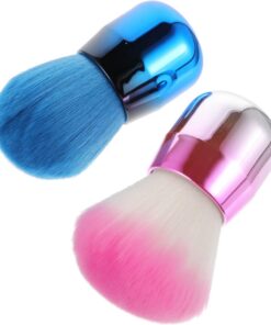 VICASKY 2pièces Pinceau Poudre Forme Champignon Outil Maquillage Visage Blush Fond Teint Lot Pinceaux Cosmétiques