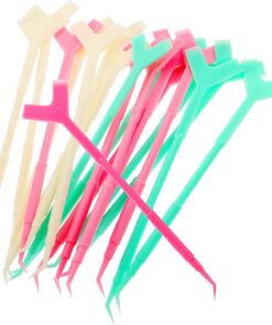 ULTECHNOVO Outil de Rehaussement de Cils Y en Pp Pratique Poignée Longue, Lot de 18 Pièces pour Greffe de Cils Professionnelle, Gain de Temps pour Maquillage Féminin