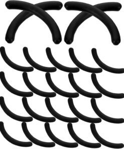 VICASKY 24 Coussinets de Rechange pour Recourbe-cils Noirs en Caoutchouc Souple et Flexible, Faciles à Remplacer, Pack de 24 pour Kit D'outils de Maquillage