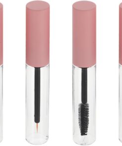 Toyvian Kit 4 pièces tubes mascara vides PET 10ml faciles à transporter avec embouts liner pour maquillage mascara sourcil et gloss pour maquillage professionnel Couleur Aléatoire