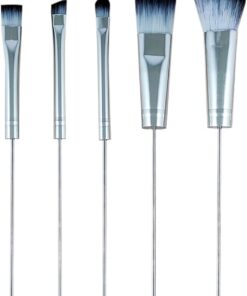 Ensemble de Pinceaux de 5 Pièces Outil De | Pinceaux De Pour Femmes Pour Débutantes Beauté Femmes de Teint Fard à Paupières Anti-cernes Blush