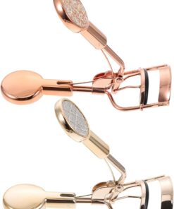 VICASKY 2 Pièces Recourbe Cils Compact Inoxydable de Doré pour Maquillage Yeux Outil Pratique pour Courber et Fixer Cils et Sourcils