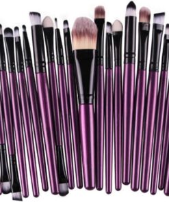 Housoutil 20pièce Pinceaux de Maquillage pour Yeux Ensemble de Pinceaux de Maquillage pour Yeux Outils Cosmétiques Accessoires de Toilette