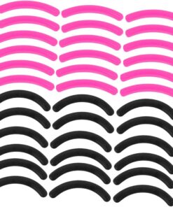Healeved 2 Boîtes Coussinets en Silicone pour Boucleur de Cils Remplaçables Élastiques Adaptés pour Outils de Beauté
