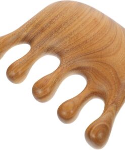VICASKY Peigne De Massage à Dents Larges Bois Pour Cheveux Peigne Antistatique Pour Soin Capillaire